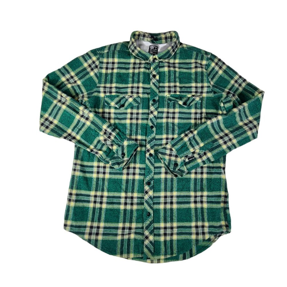 Vintage Billabong Heavyweight Flannel Shirt Large Grunge Skater Surfer Outdoor